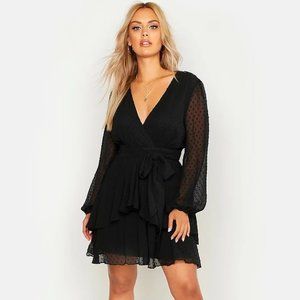 Mesh Skater Dress by boohoo